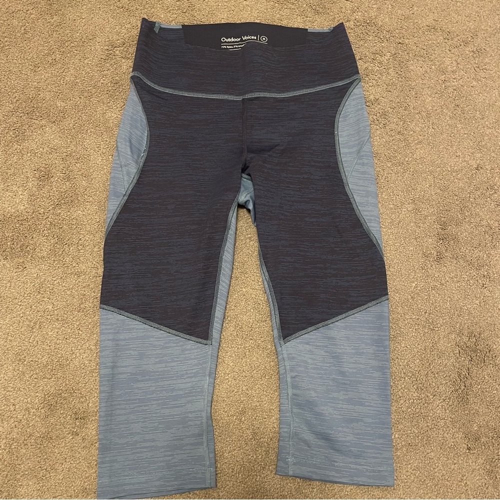 Outdoor Voices Tech Sweat crop leggings, medium